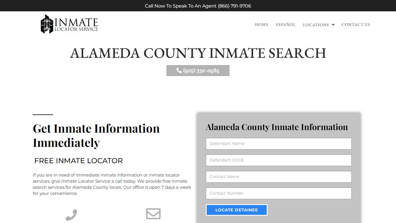 Alameda County - Inmate Locator Service