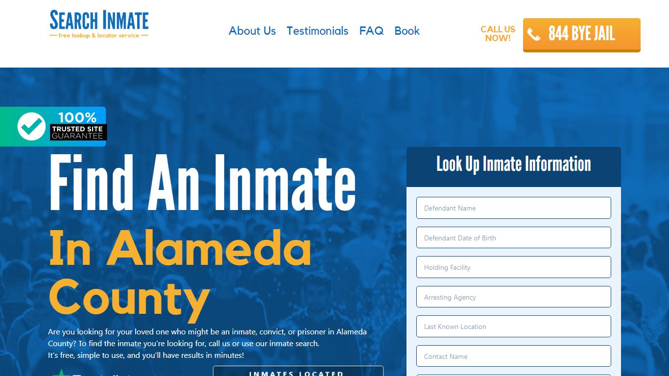 Find An Inmate in Alameda County – SearchInmate.com